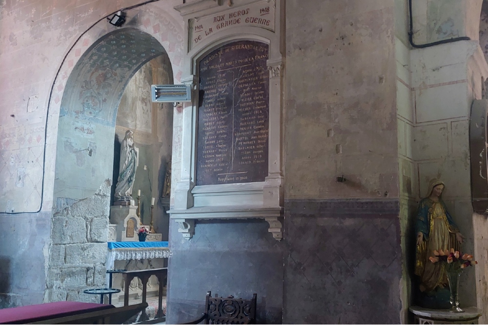 War Memorial  Saint-Gerand-le-Puy Church #6