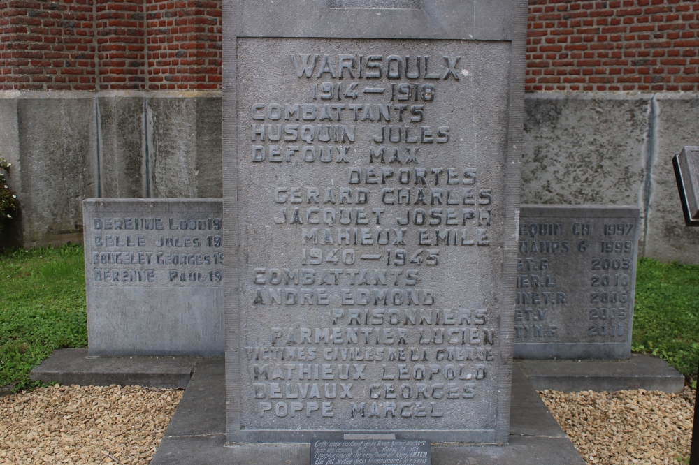 Oorlogsmonument Warisoulx	 #2