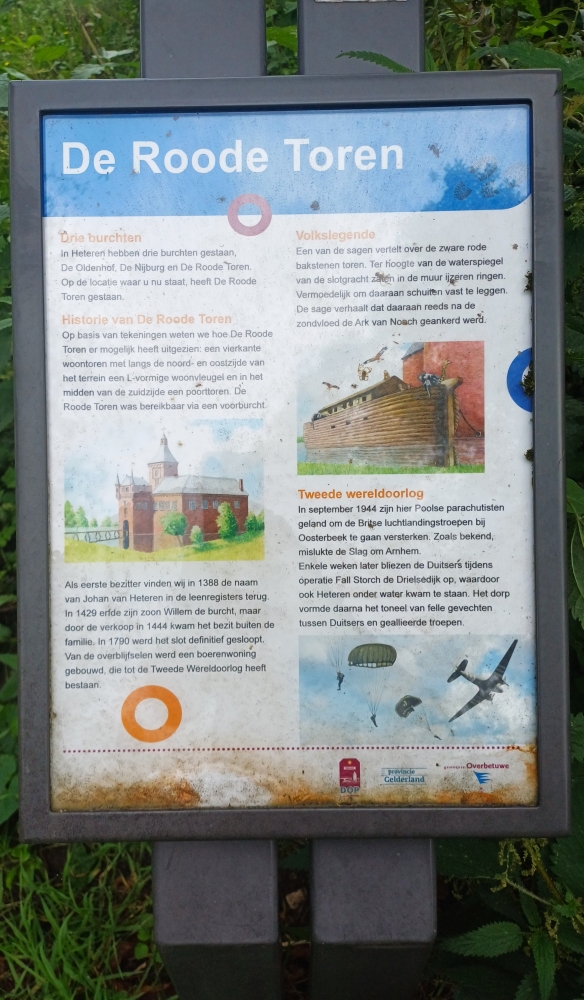 Information Sign Polish Parachutists Landing Heteren