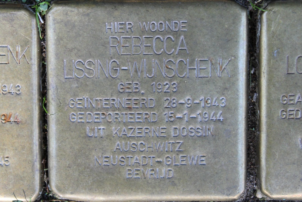 Stolpersteine Vrolikstraat 50 #5