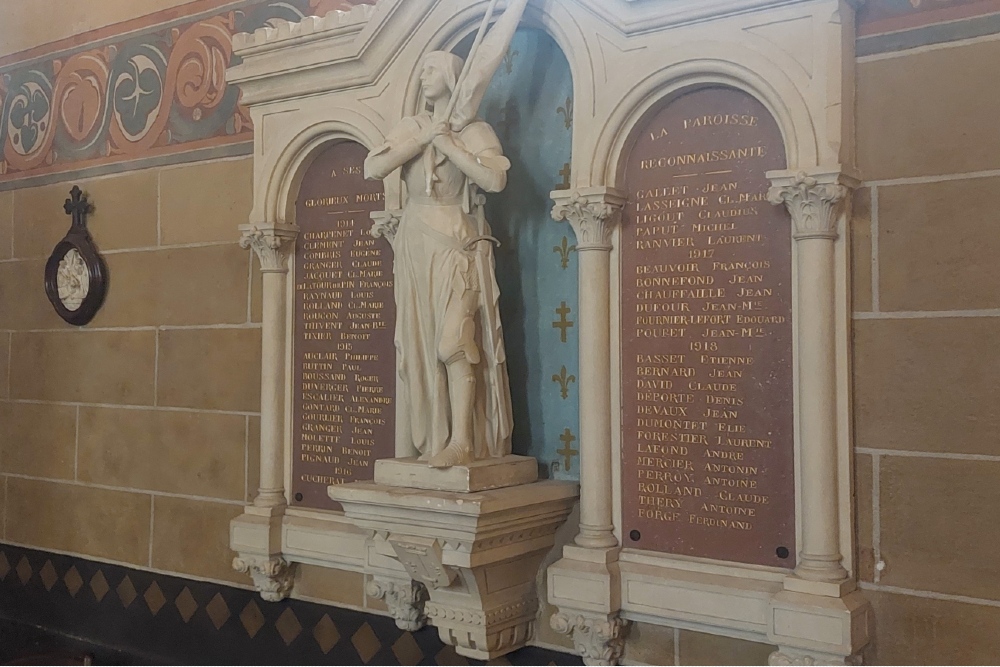 Oorlogsmonument in Kerk Saint-Germain-Lespinasse #2