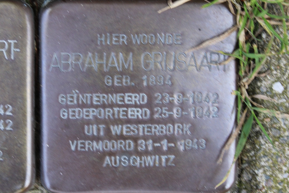 Stolpersteine Daniel Theronstraat 33-I #2