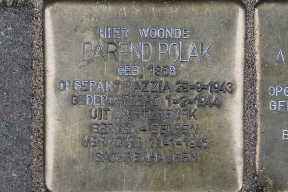 Stolpersteine Johann Keplerstraat 16 #2