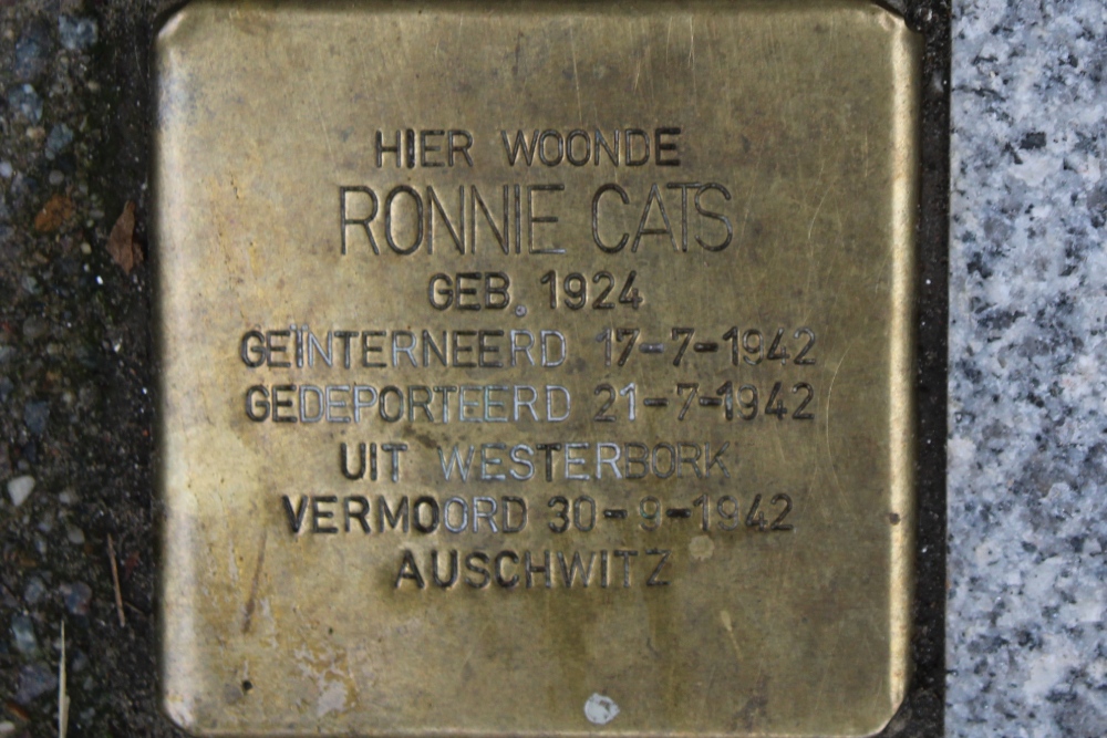 Stumbling Stones Zacharias Janssestraat 26 #7