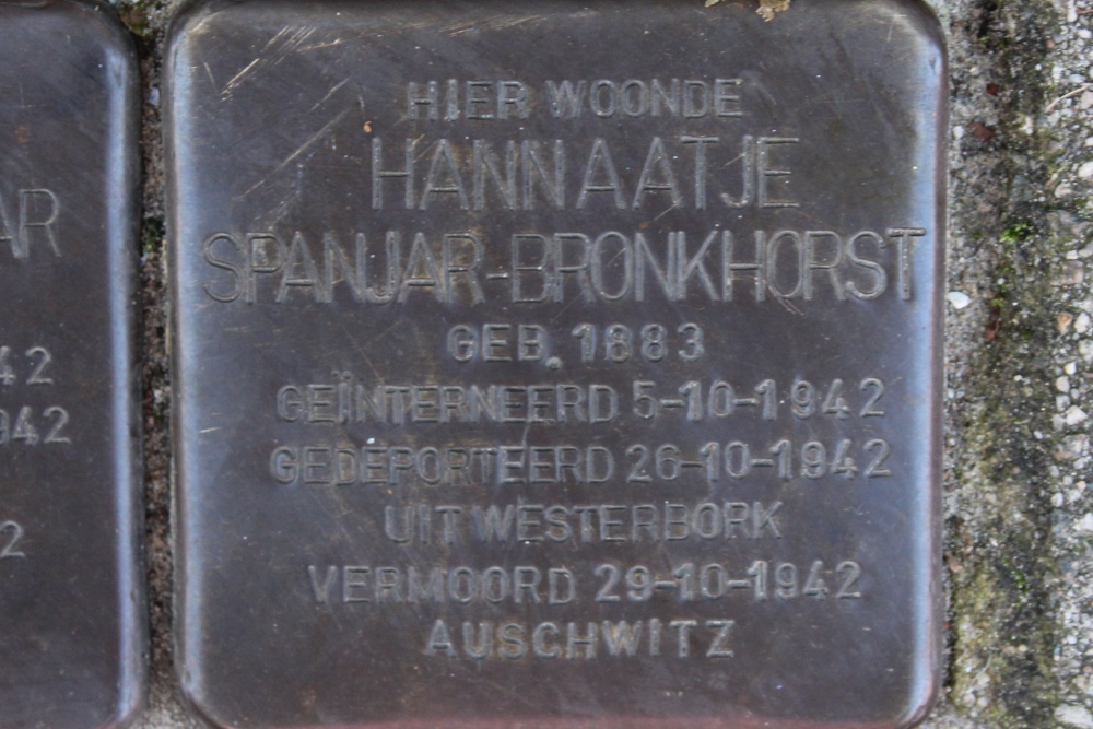 Stolpersteine Transvaalstraat 109 #3