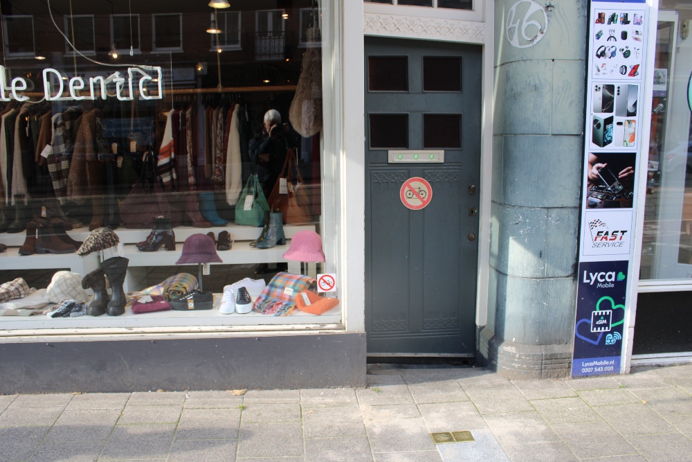 Stolpersteine Van Woustraat 46 #4