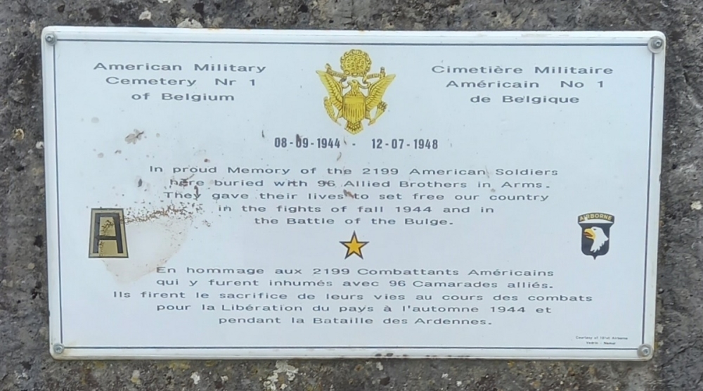 Memorial Former American Military Cemetery Nr. 1 of Belgium #4