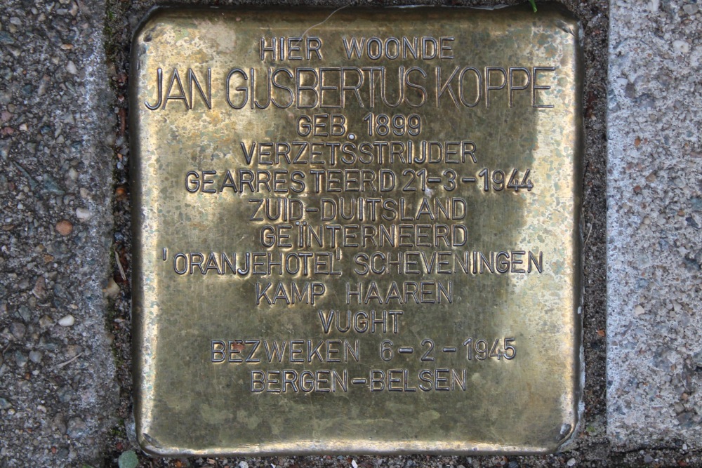 Stolperstein Minervaplein 7 #1