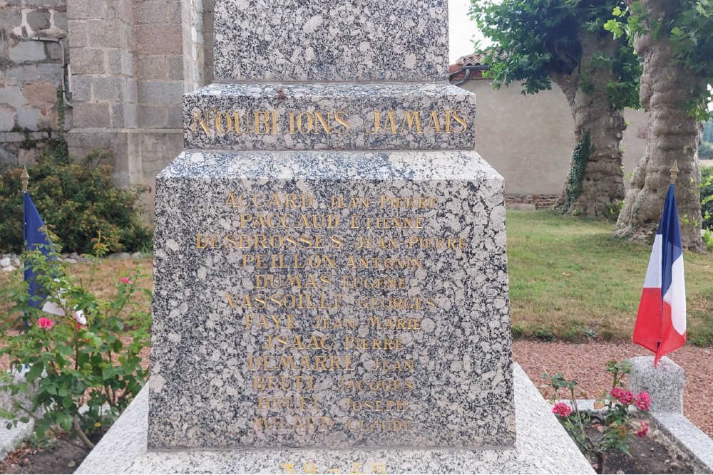 Oorlogsmonument Mizérieux #7
