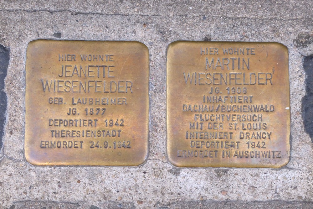 Stumbling Stones Josephstraße 2 #1