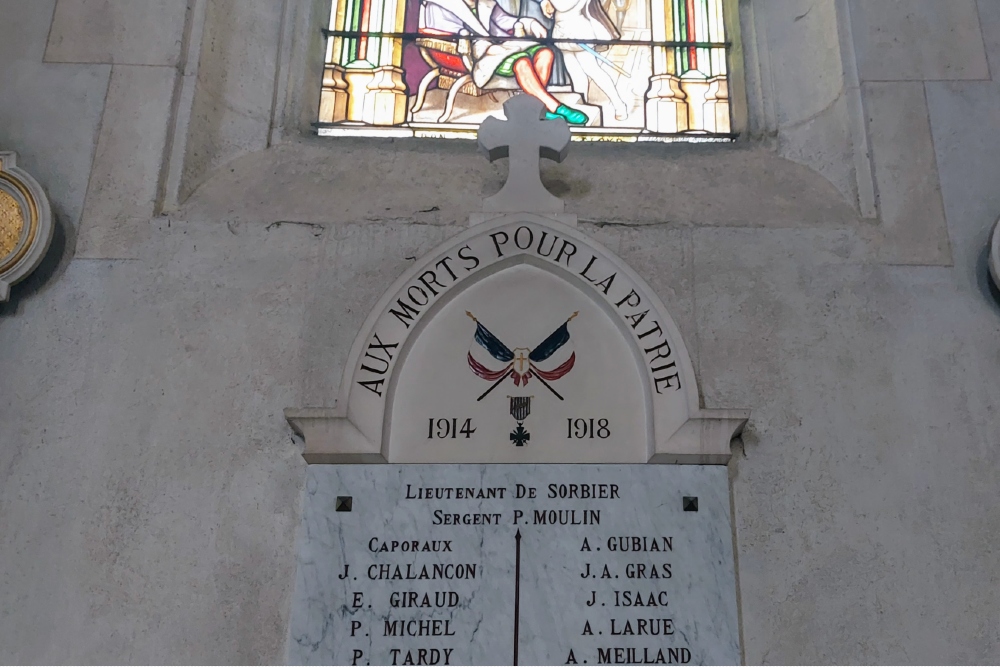 War Memorial  Saint-Cyr-les Vignes Church #3