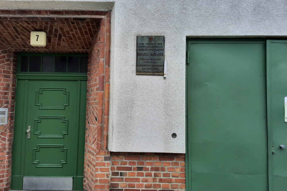 Gedenkteken Erich Rohde
