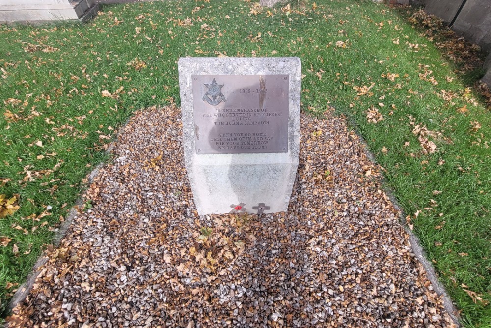 Gedenkteken Burma Star Association Bridport