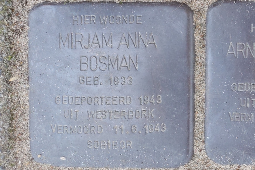 Stolpersteine Graaf Florisstraat 100a #4