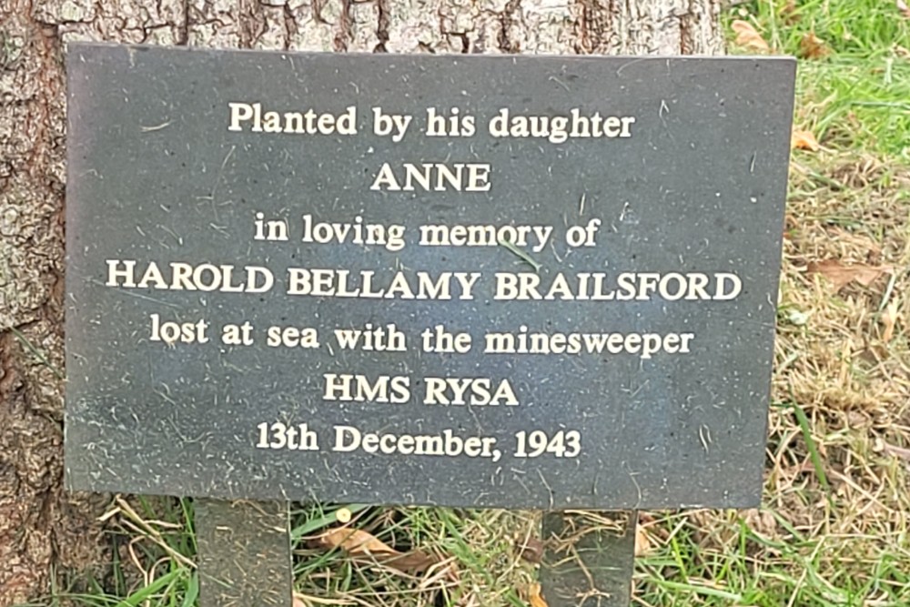 Herdenkingsboom Harold Brailsford