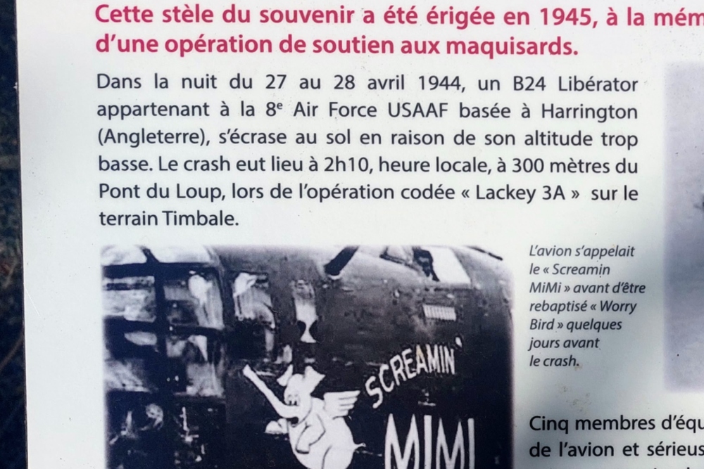 Monument Crash B24 Liberator 28 april 1944 #4