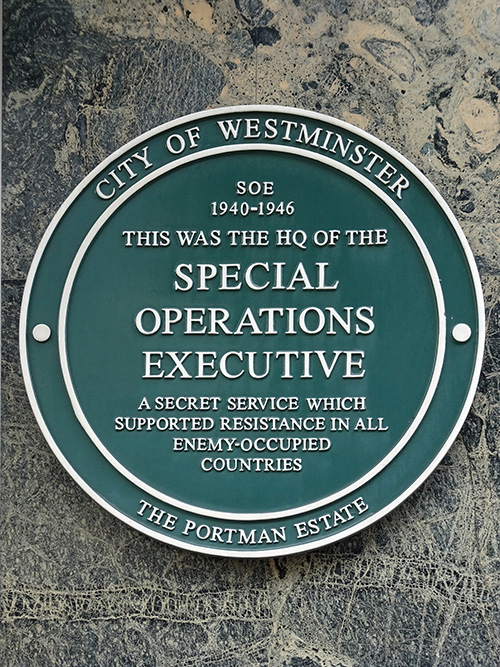 SOE Establishment - Hoofdkwartier SOE Baker Street #3