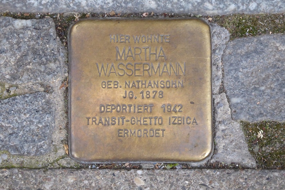 Stumbling Stone Markusstrasse 7a #1