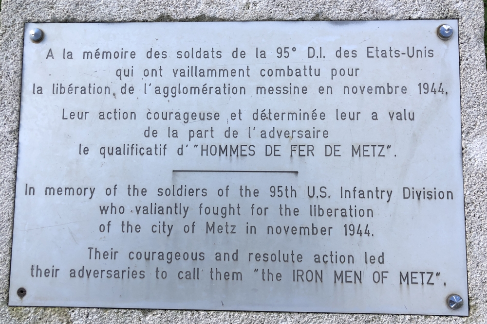 Memorial U.S. 95th Infantry Division Metz #5