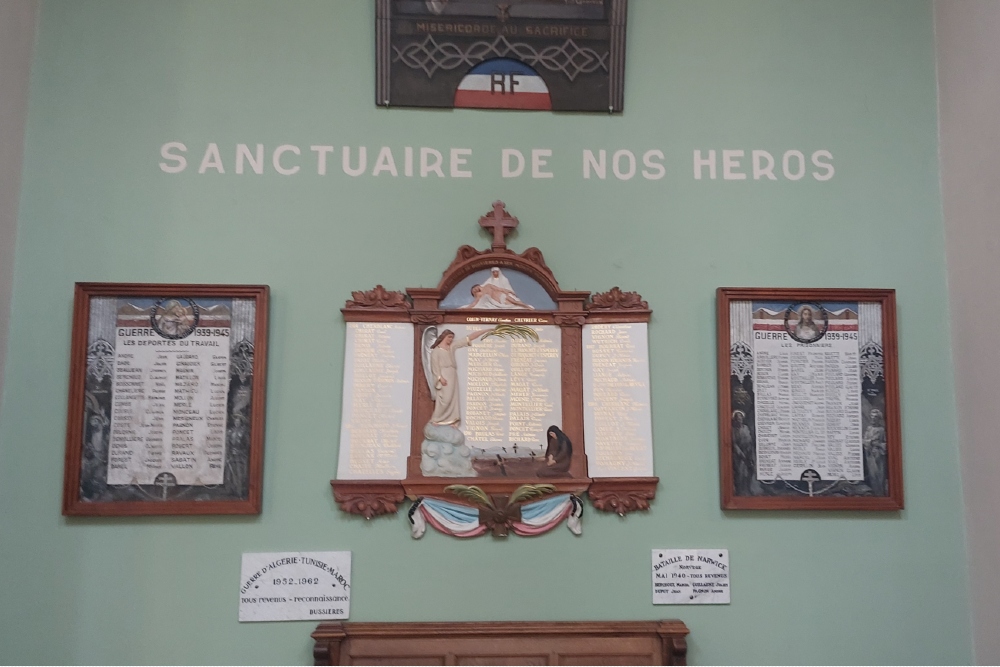 War Memorial  Bussierès Church #3