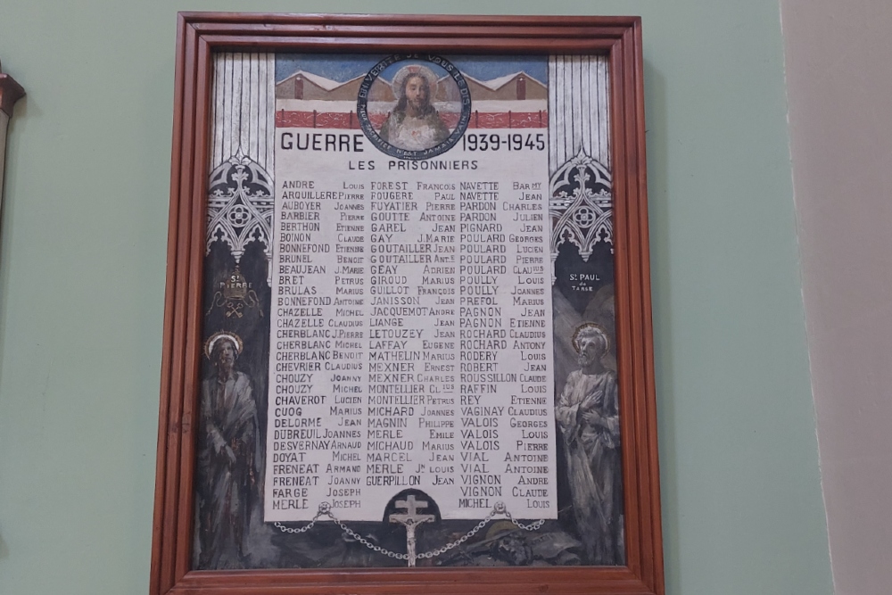 War Memorial  Bussierès Church #4