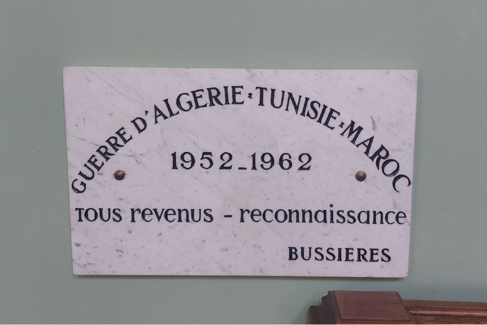 War Memorial  Bussierès Church #6