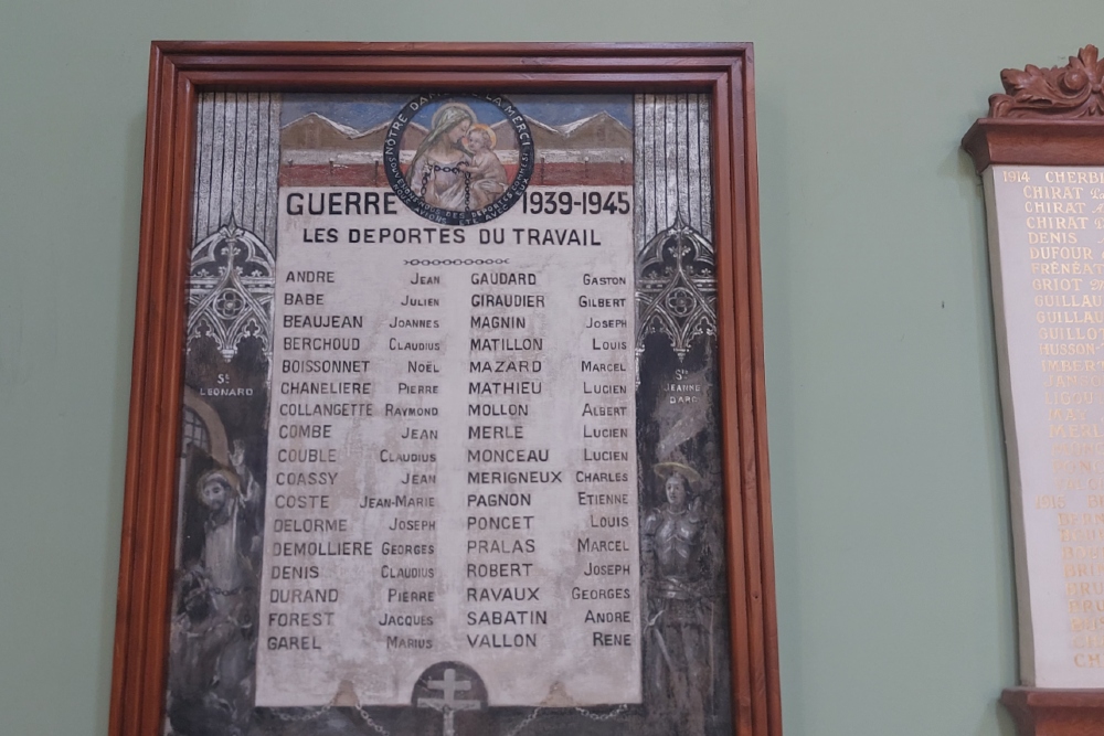 War Memorial  Bussierès Church #7