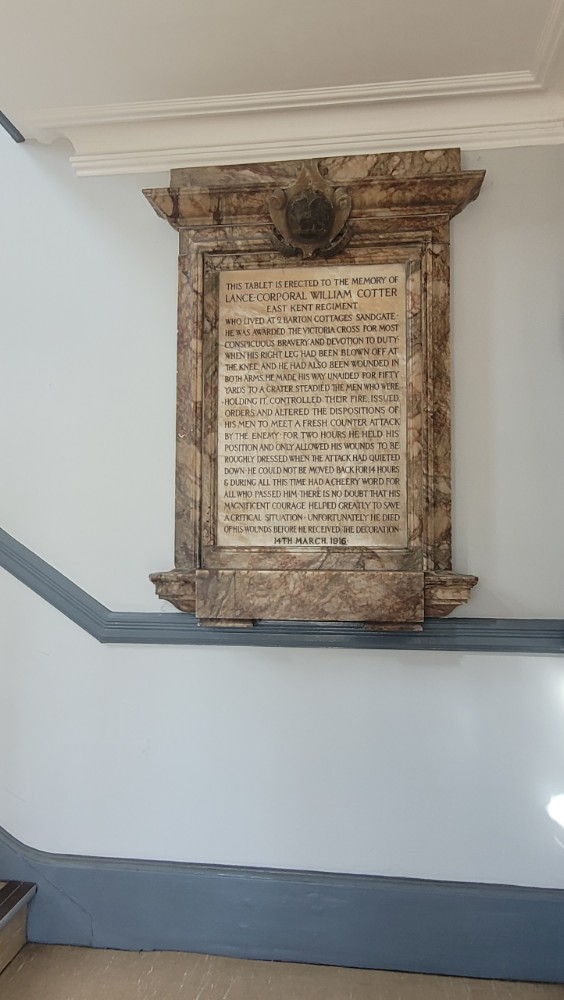 Gedenkteken Lance-Corporal W. Cotter VC #2