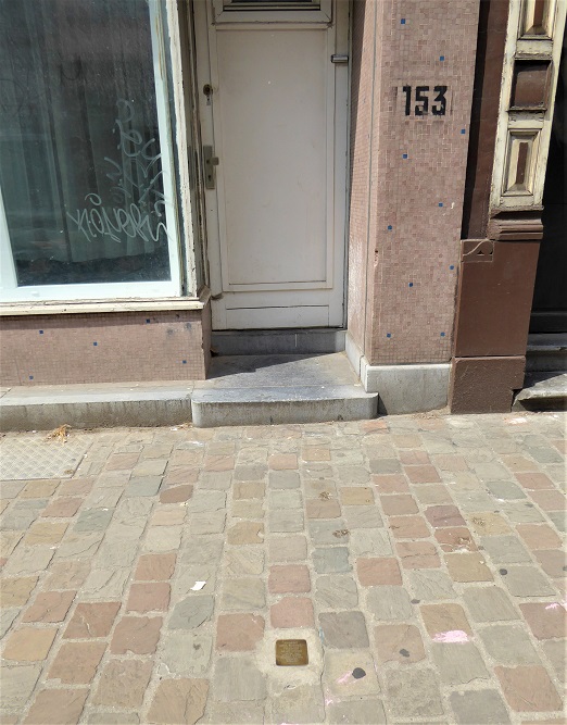 Stolperstein Huidevettersstraat 153 #3