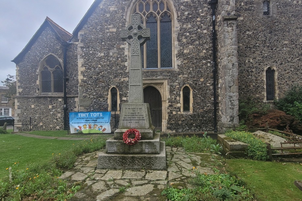 Oorlogsmonument St. Dunstan's Canterbury #5