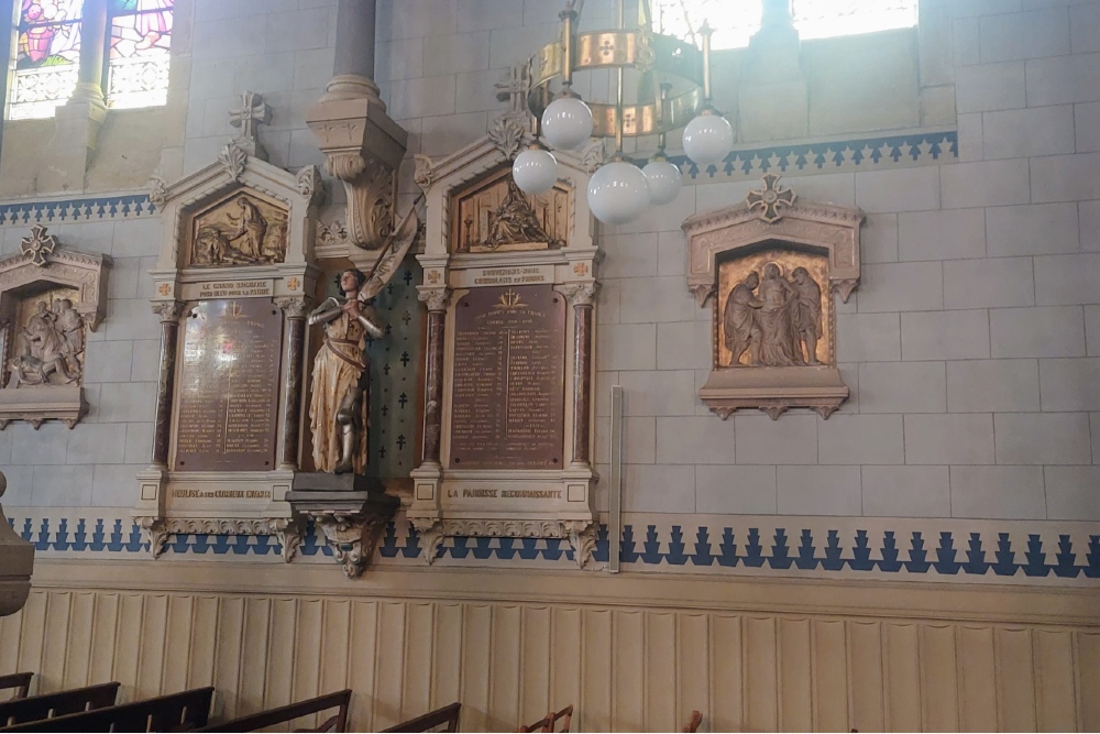 Oorlogsmonument in Kerk Neulise 