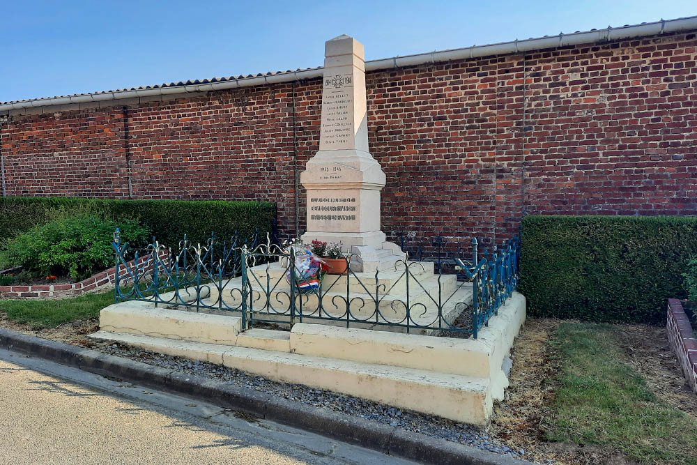 Oorlogsmonument Beaucourt-sur-l'Ancre