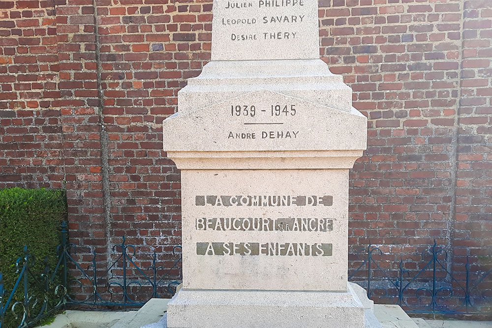 Oorlogsmonument Beaucourt-sur-l'Ancre #2