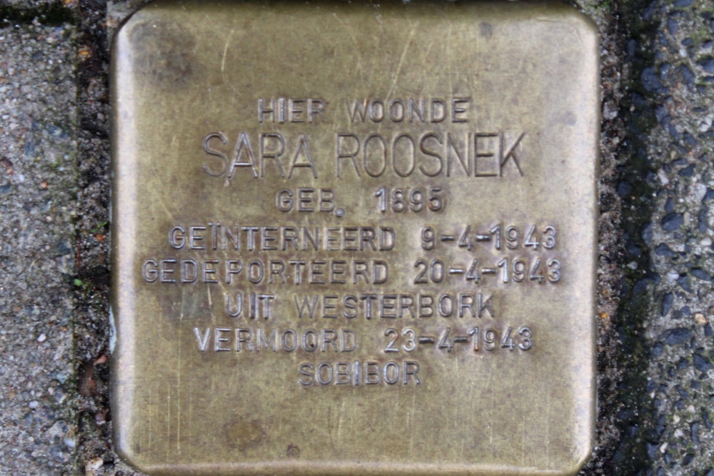 Stumbling Stone Nicolaas Witsenstraat 1