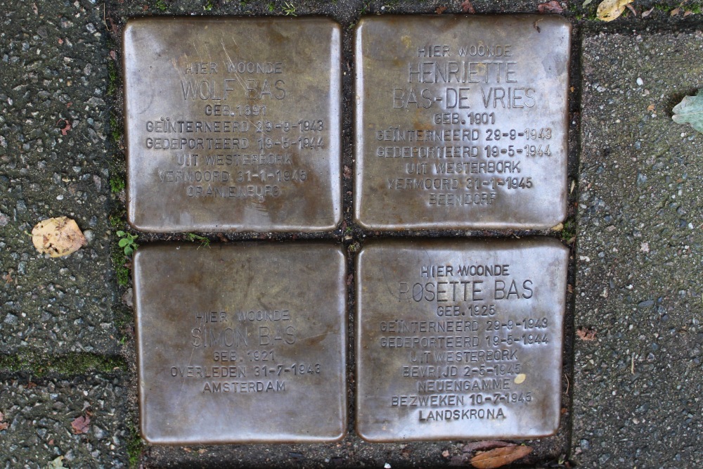 Stolpersteine Den Texstraat 46