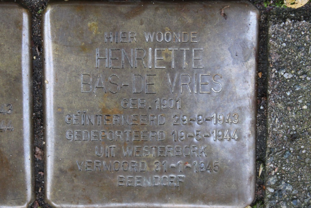 Stumbling Stones Den Texstraat 46 #3