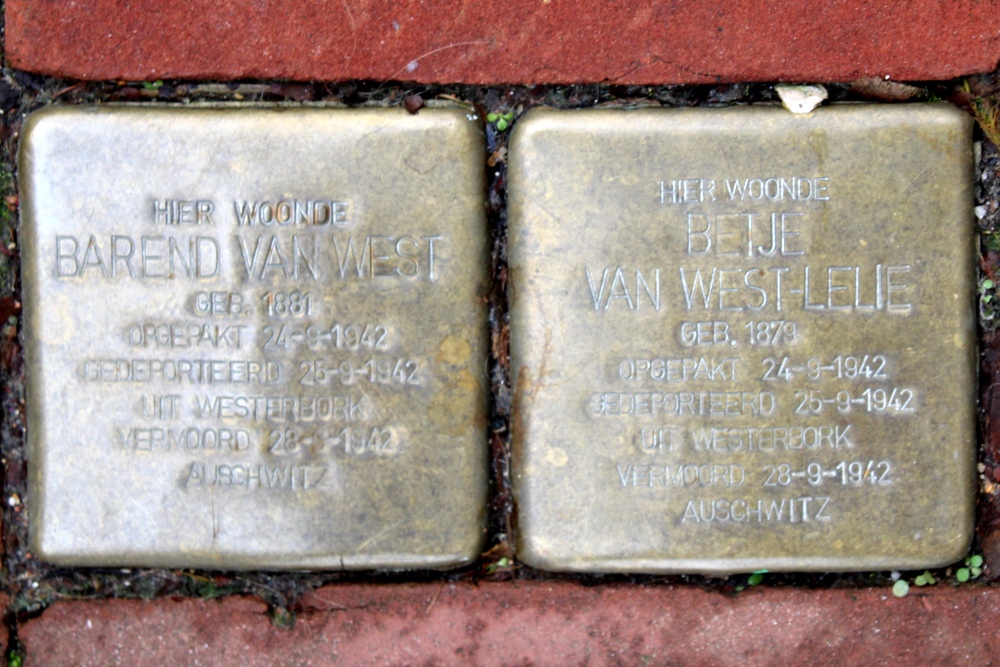 Stolpersteine Nieuwe Spiegelstraat 42