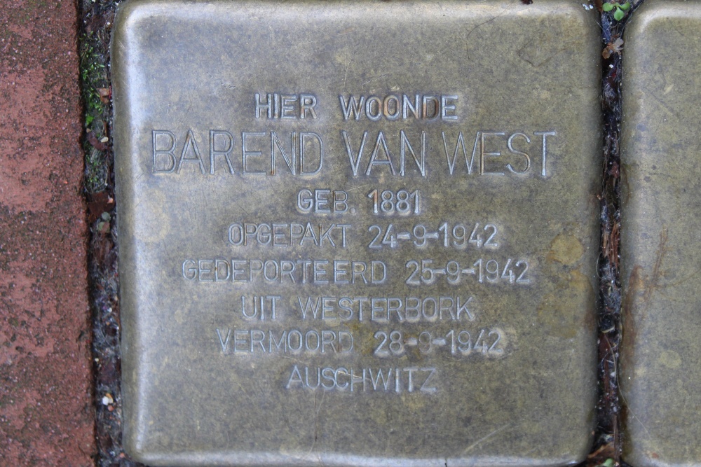 Stolpersteine Nieuwe Spiegelstraat 42 #2