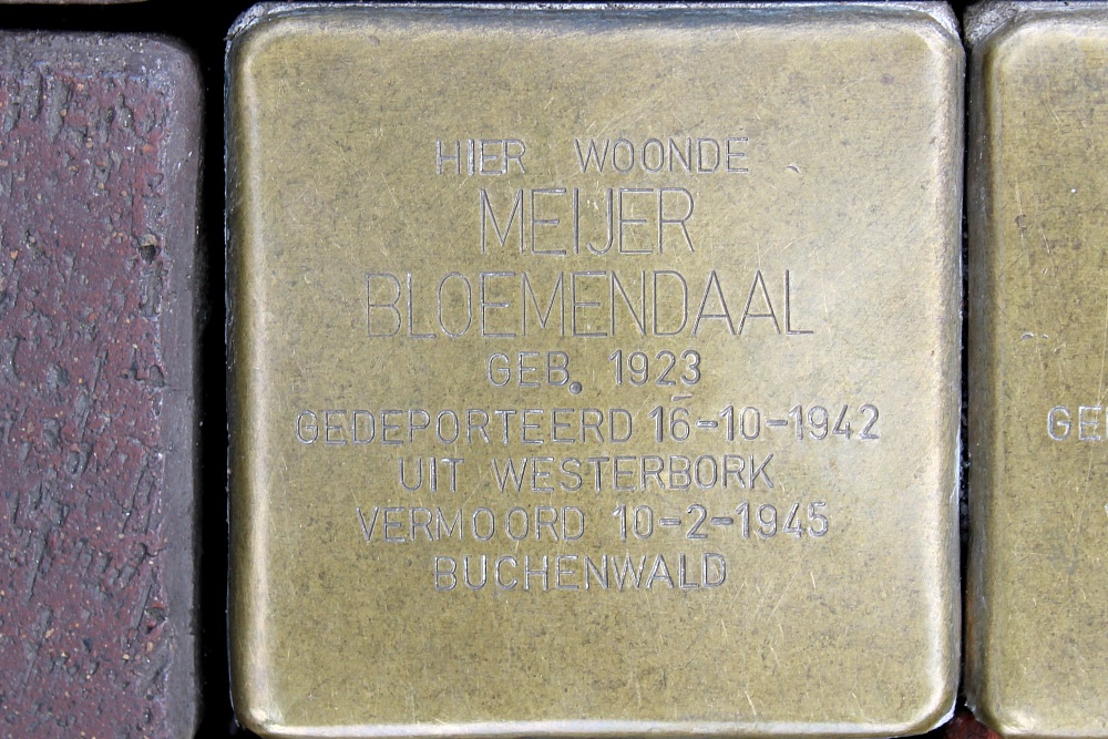 Stumbling Stones head of the of the Leeuwenstraat (former Achterom11) #4