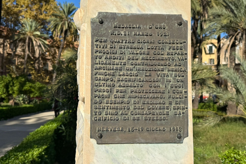 Buste Giuseppe Mancino, Villa Bonanno Park Palermo #4