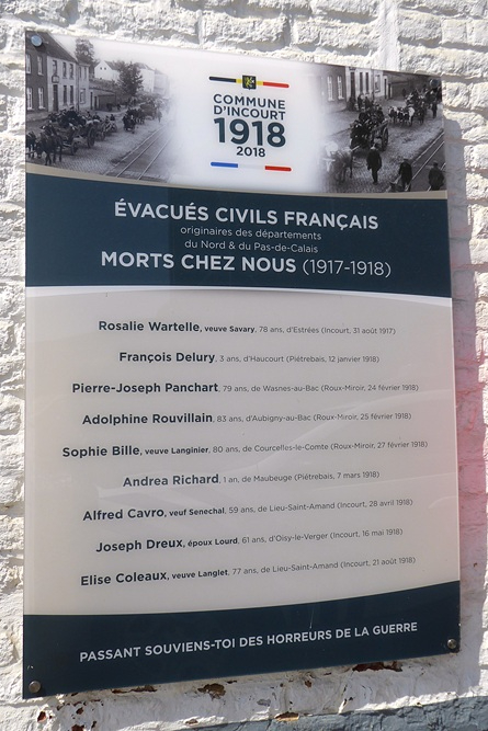 Memorial to French Civilian Victims Incourt #3