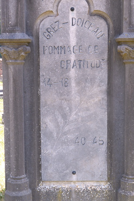 Oorlogsmonument Begraafplaats Grez	 #3