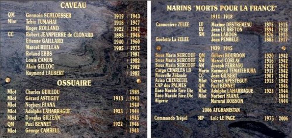 Memorial Sailors of French Polynesia
