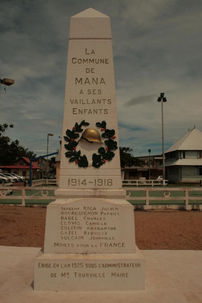 Oorlogsmonument Mana