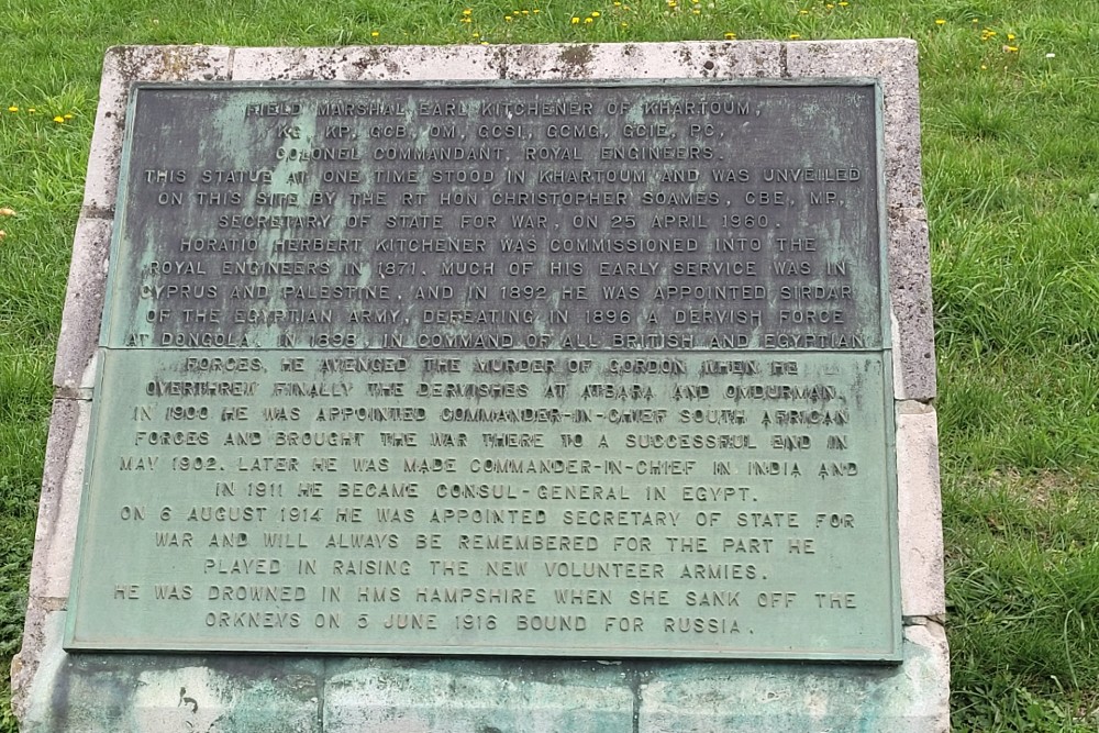 Standbeeld Lord Horatio Herbert Kitchener #4