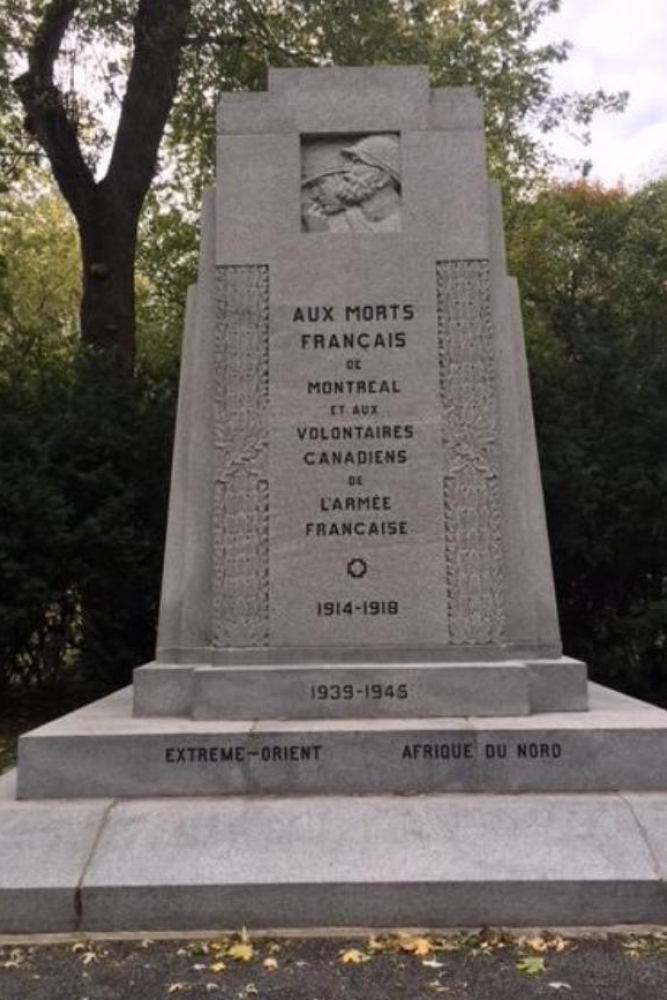 Monument Franseen en Vrijwilligers Montréal