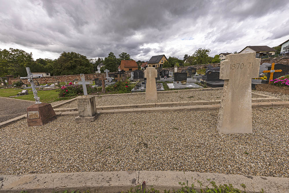 Gemeenschappelijk Massagraf met Kruis 1870-71 #4