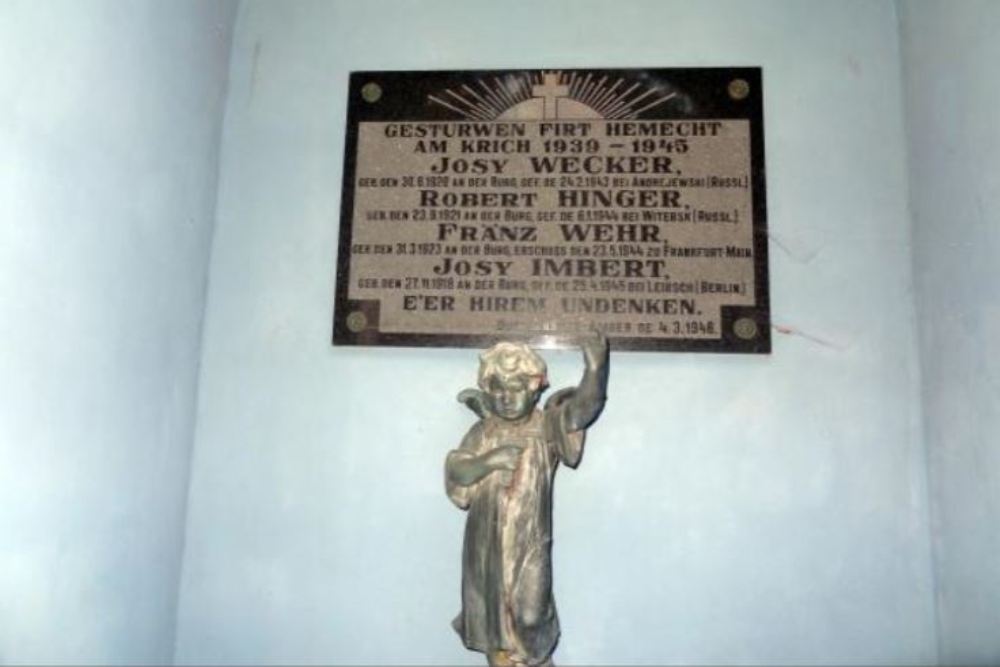 Monument Tweede Wereldoorlog Bourglinster