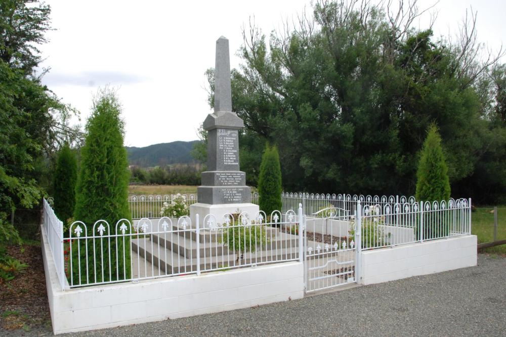 War Memorial Tapawera