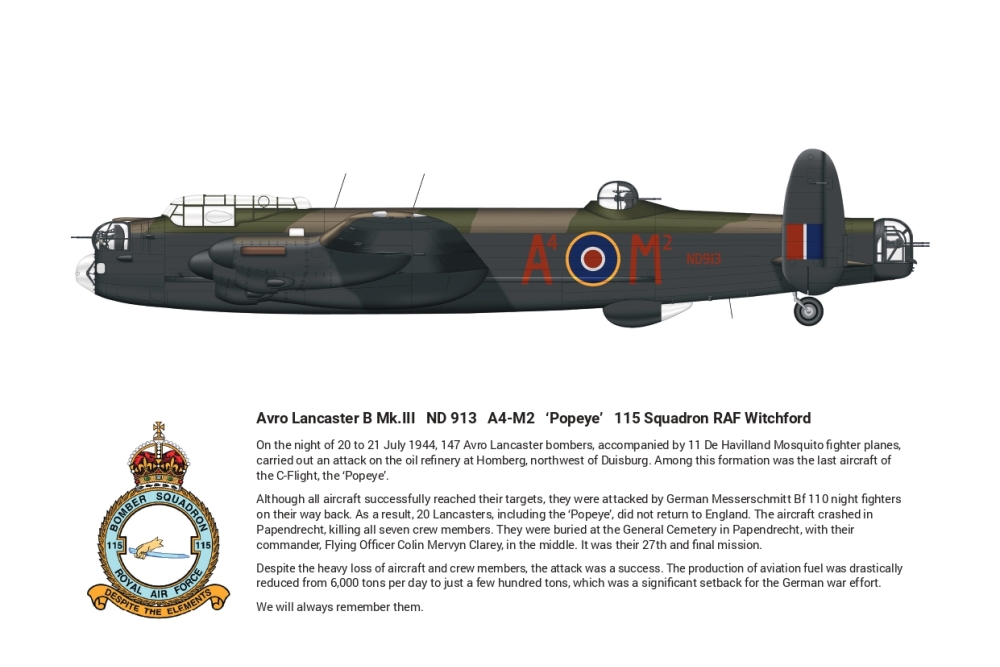 Crashlocatie Avro Lancaster Mk III MD913 'Popeye'  #8